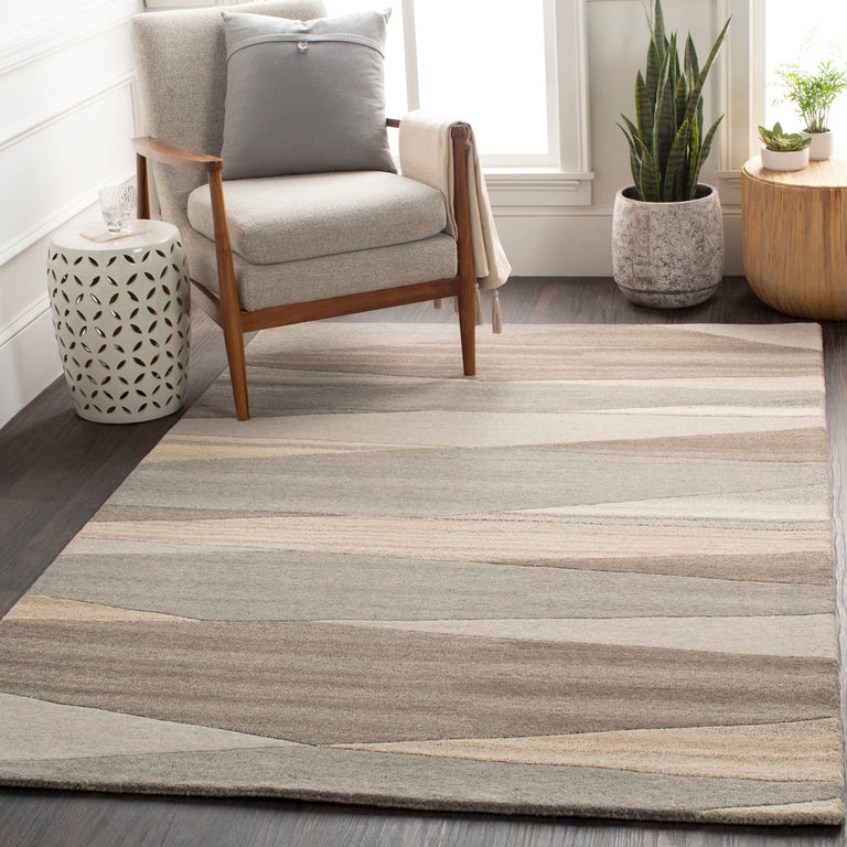 Surya Forum Modern Rug - 4 x 6 feet, Dark Brown, FM7211-46