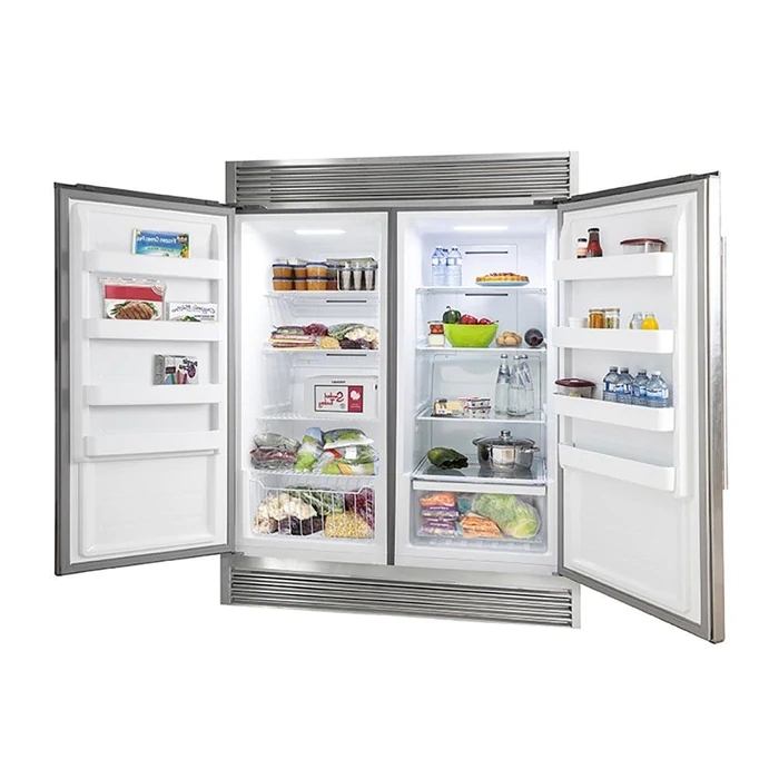 Forno Appliance Package - 30" Gas Range, 30" Range Hood, 60" Refrigerator, AP-FFSGS6276-30-W-4