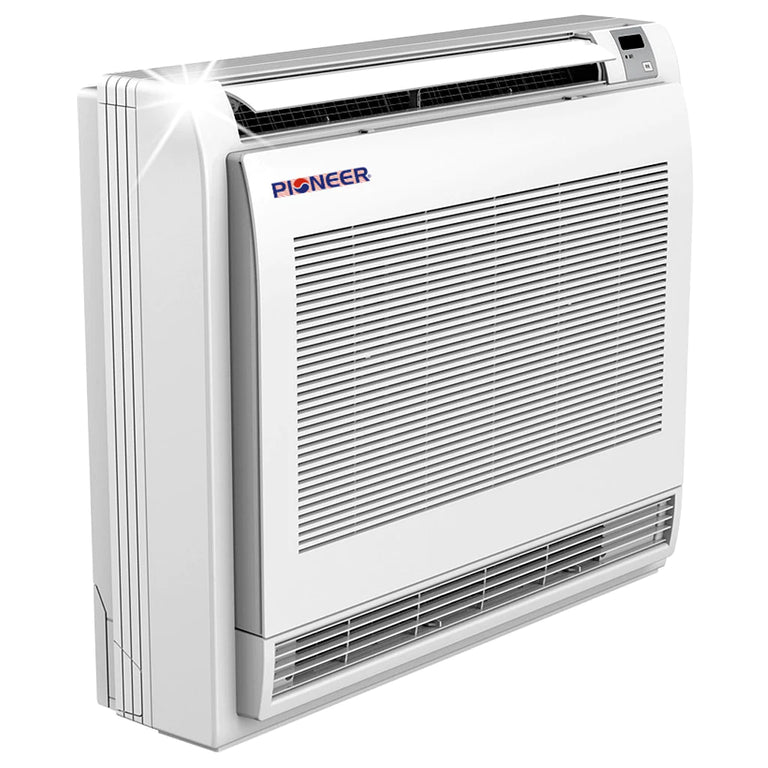 Pioneer® 12,000 BTU 21.5 SEER Floor Console Mini-Split Air Conditioner Heat Pump System with 10 ft. Line Sets, FYB012GMFILCAD-10