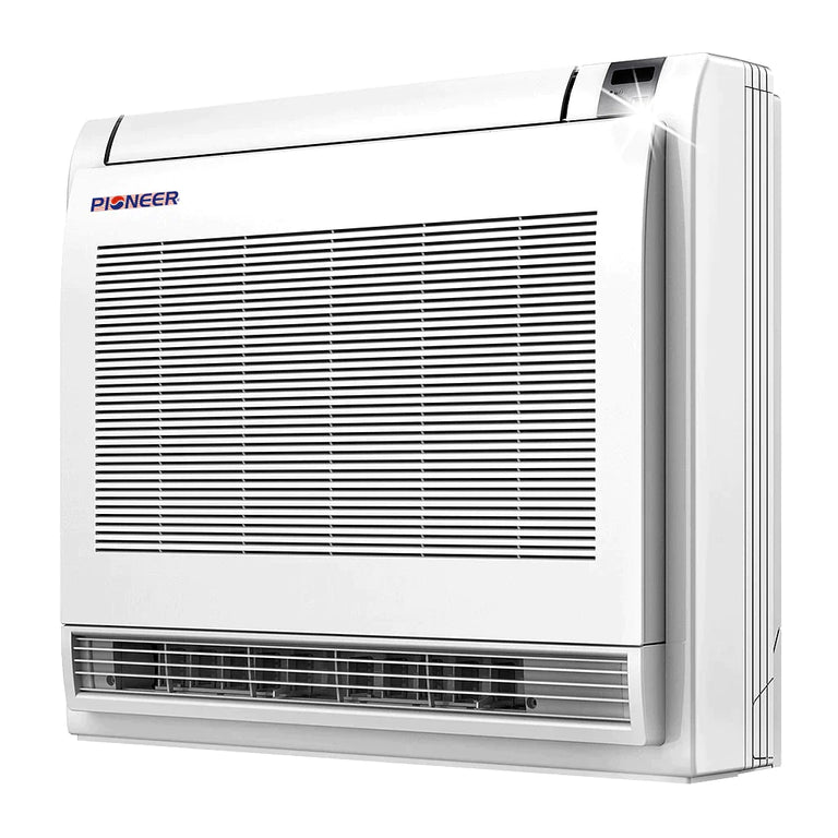 Pioneer® 12,000 BTU 21.5 SEER Floor Console Mini-Split Air Conditioner Heat Pump System with 33 ft. Line Sets, FYB012GMFILCAD-33
