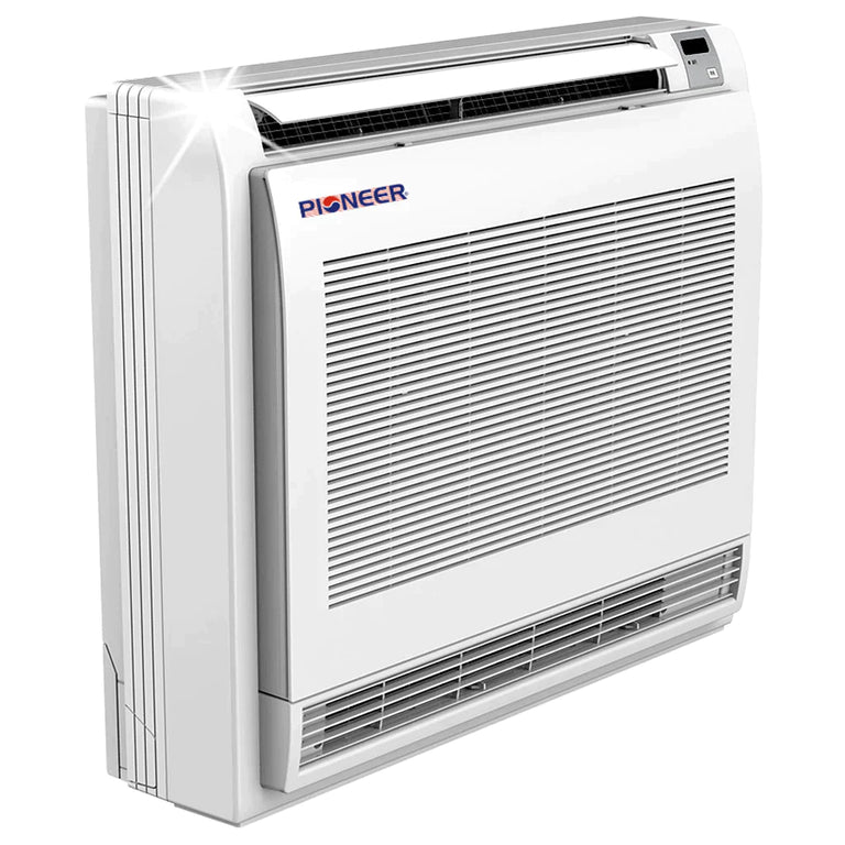 Pioneer® 12,000 BTU 21.5 SEER Floor Console Mini-Split Air Conditioner Heat Pump System with 33 ft. Line Sets, FYB012GMFILCAD-33