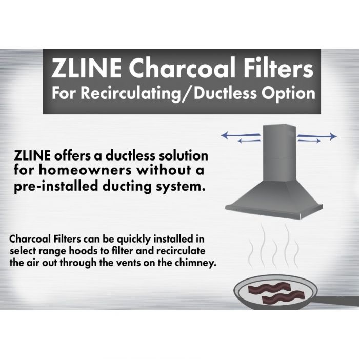 ZLINE 1 Set Charcoal Filters (CF1-587/597/9597) for Range Hoods w/ Recirculating Option