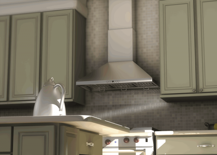 ZLINE 30 in. Stainless Steel Indoor Wall Range Hood KF130 Premium