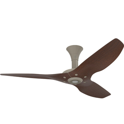 Big Ass Fans Haiku 52" Ceiling Fan, Low Profile Mount with Cocoa Aluminum Blades and Satin Nickel Finish - Covered Outdoors