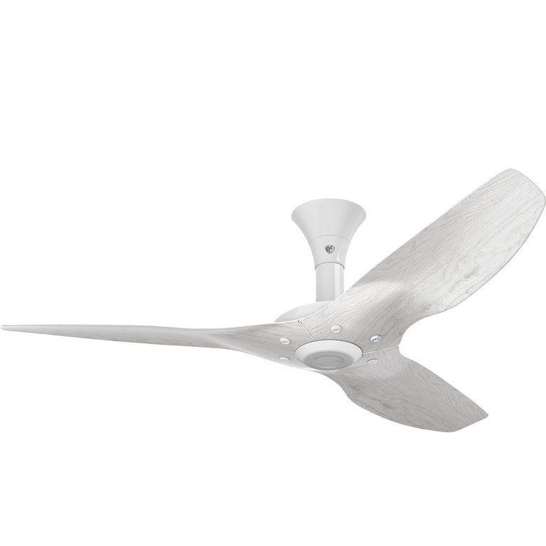 Big Ass Fans Haiku 52" Ceiling Fan, Low Profile Mount with Driftwood Blades and White Finish