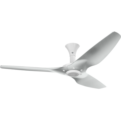 Big Ass Fans Haiku 60" Ceiling Fan, Low Profile Mount with Brushed Aluminum Blades and White Finish