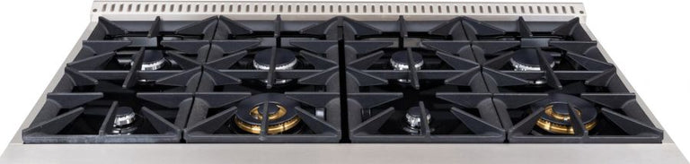 Hallman 48 In. Propane Gas Range, Emerald Green with Chrome Trim - Bold Series, HBRG48CMGN-LP