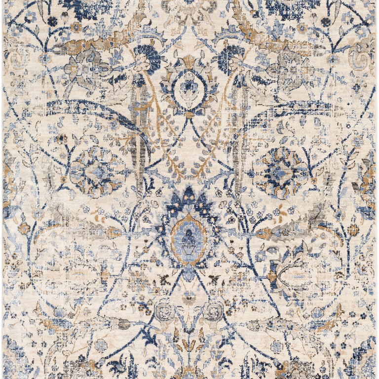 Surya Indigo Traditional Rug - 7 x 9 feet, Bright Blue, IGO2320-679