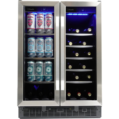 Danby Silhouette 24 in., 27 Bottle & 60 Can Bottle Capacity, Beverage Center, SBC051D1BSS