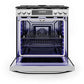 Midea 30 In. Slide-In Gas Range with 6.1 cu. ft. Self-Cleaning Oven in Stainless Steel, MGS30S2AST