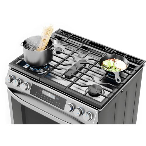 Midea 30 In. SlideIn Gas Range with 6.1 cu. ft. SelfCleaning Oven in