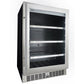 Danby Silhouette 24 In. 6 Wine Bottle & 126 Can Capacity, Beverage Center, SPRBC056D1SS