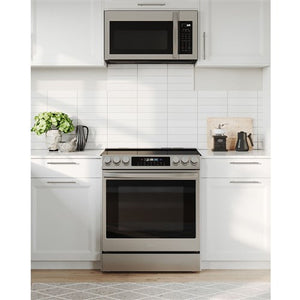 Midea 30 In. Slide-In Electric Range 6.3 cu. ft. Self-Cleaning Oven in Stainless Steel, MES30S4AST