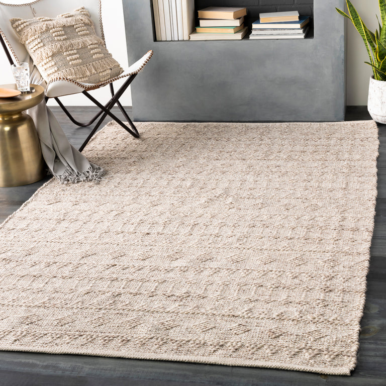 Surya Ingrid Modern Rug - 2 x 3 feet, Metallic - Silver, ING2006-23