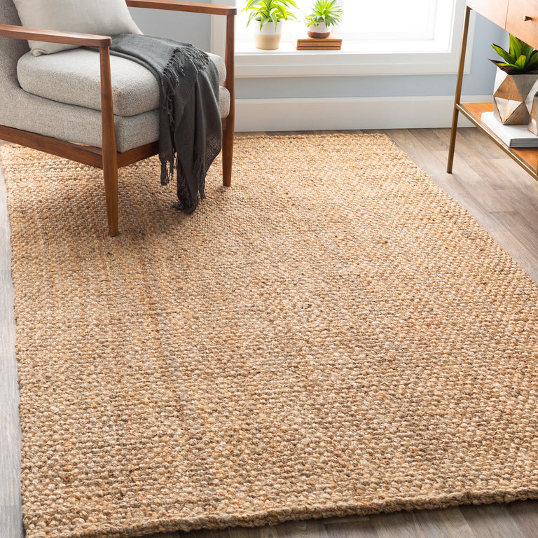 Surya Jute Woven Cottage Rug - 6 x 9 feet, Wheat, JS2-69