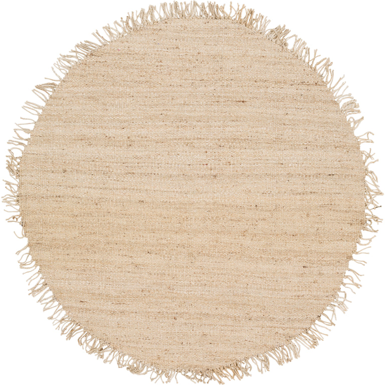 Surya Jute Cottage Rug - 6 feet, Cream, JUITE-6RD