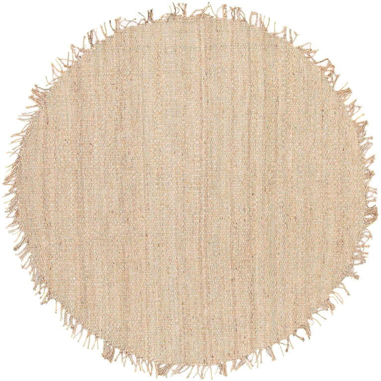 Surya Jute Cottage Rug - 8 feet, Cream, JUITE-8RD