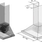ZLINE 30 in. Oil-Rubbed Bronze Wall Range Hood 8KBB-30
