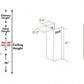 ZLINE 61 in. Wooden Chimney Extension for Ceilings up to 12.5 ft, KBCC-E