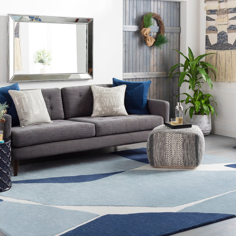 Surya Kennedy Modern Rug - 4 x 6 feet, Dark Blue, KDY3017-46
