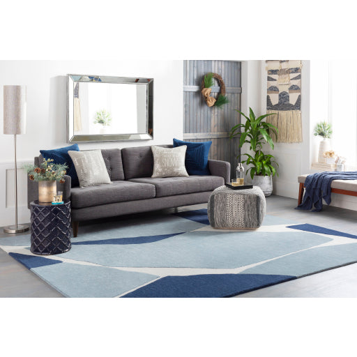 Surya Kennedy Modern Rug - 2.6 x 8 feet, Dark Blue, KDY3017-268