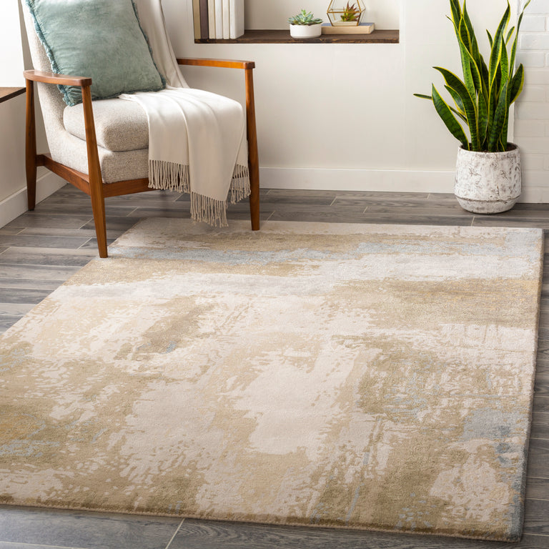 Surya Kavita Modern Rug - 2.6 x 8 feet, Khaki, KVT2300-268