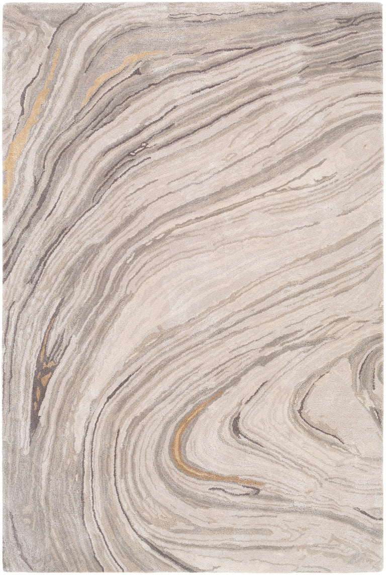 Surya Kavita Modern Rug - 2 x 3 feet, Light Gray, KVT2304-23