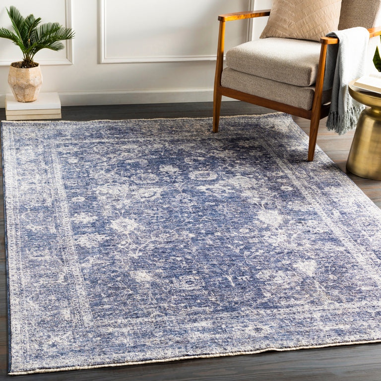 Surya Lincoln Traditional Rug - 3 x 10 feet, Navy, LIC2303-3310