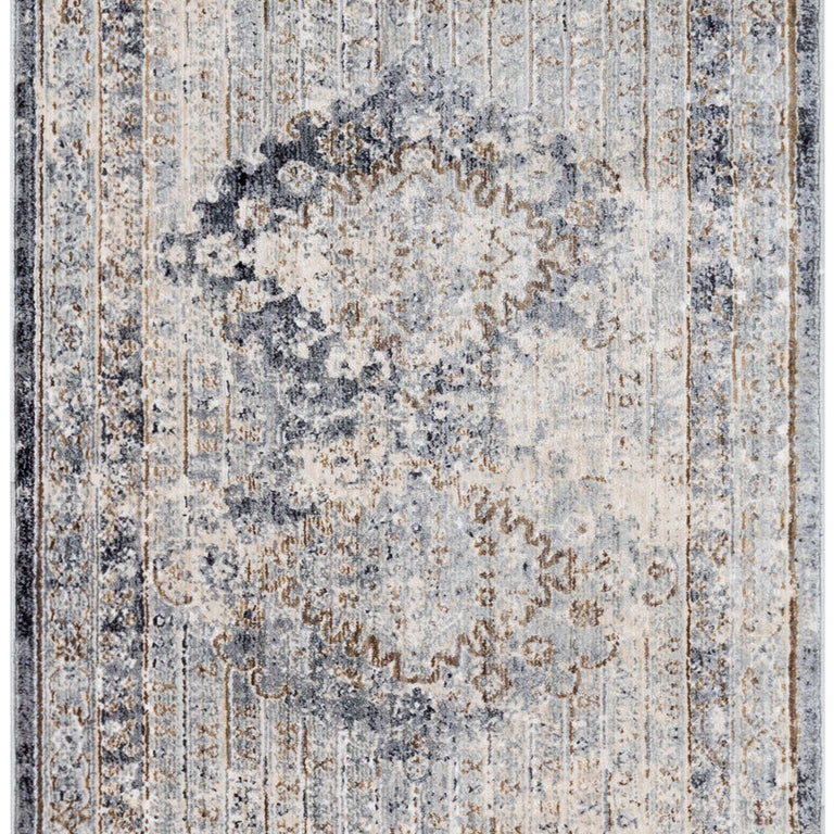 Surya Liverpool Traditional Rug - 2.6 x 10 feet, Charcoal, LVP2301-27103