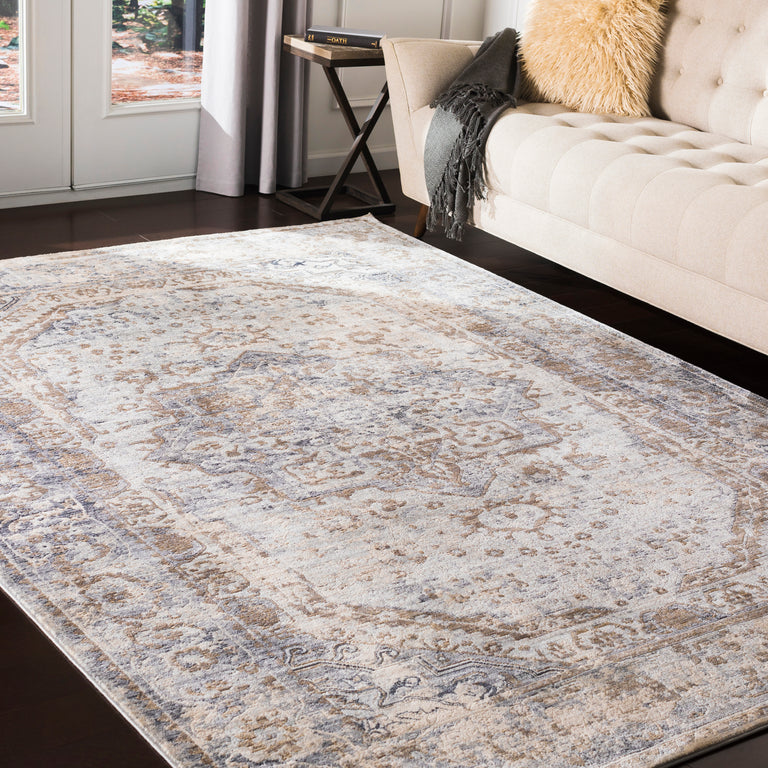 Surya Liverpool Traditional Rug - 3 x 5 feet, Charcoal, LVP2302-275
