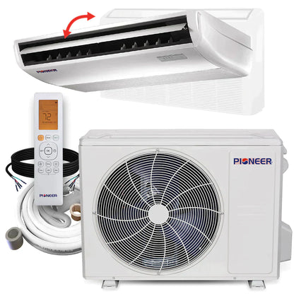 Pioneer® 18,000 BTU 20 SEER Floor/Ceiling Mini-Split Air Conditioner Heat Pump System Without Installation Kit, UYB018GMFILCAD-00