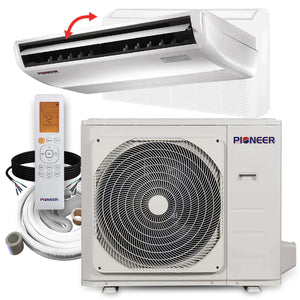 Pioneer® 36,000 BTU 17 SEER Floor/Ceiling Mini-Split Air Conditioner Heat Pump System with 25 ft. Line Sets, UYB036GMFILCBD-25
