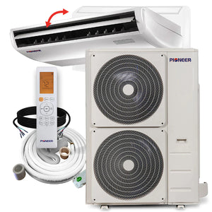 Pioneer® 48,000 BTU 18 SEER Floor/Ceiling Mini-Split Air Conditioner Heat Pump System with 16 ft. Line Sets, UYB048GMFILCBD-16