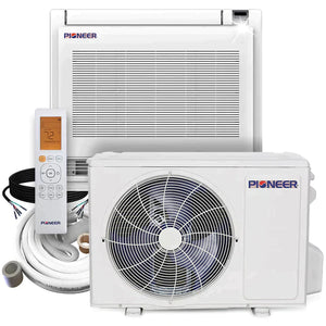 Pioneer® 12,000 BTU 21.5 SEER Floor Console Mini-Split Air Conditioner Heat Pump System Without Installation Kit, FYB012GMFILCAD-00