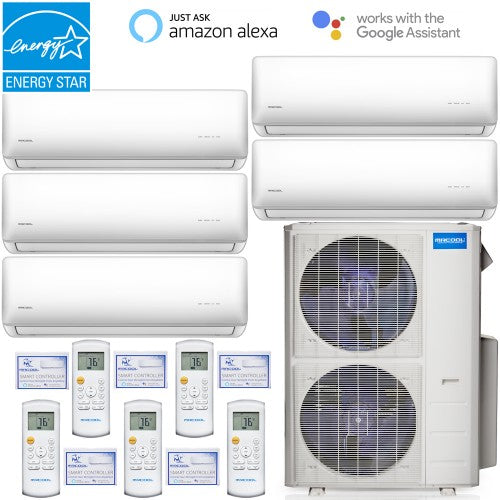 MRCOOL Mini Split - 45,000 BTU Five (5) Zone Ductless Air Conditioner and Heat Pump System