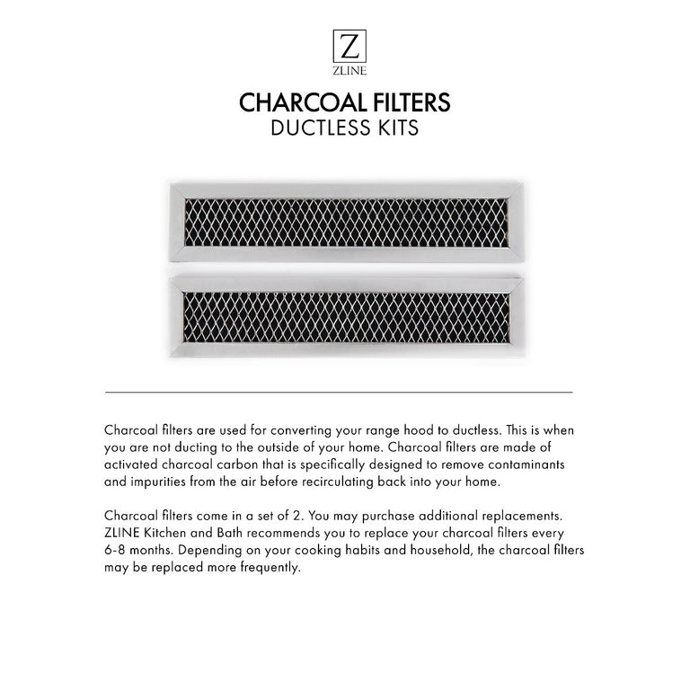 ZLINE Over the Range Microwave Charcoal Filters, MWO-CF