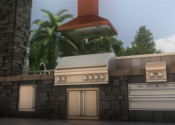 ZLINE 36 in. Copper Island Range Hood 8KL3iC-36