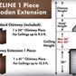 ZLINE 61 in. Wooden Chimney Extension for Ceilings up to 12.5 ft, 321TT-E