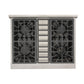 Kucht Professional 30 in. 4.2 cu ft. Propane Gas Range with Silver Knobs, KRG3080U/LP-S