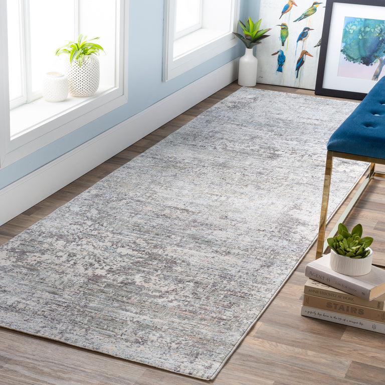 Surya Presidential Modern Rug - 3 x 10 feet, Pale Blue, PDT2303-3310