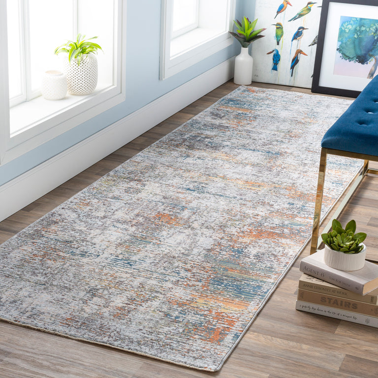 Surya Presidential Modern Rug - 3 x 8 feet, Bright Blue, PDT2305-338