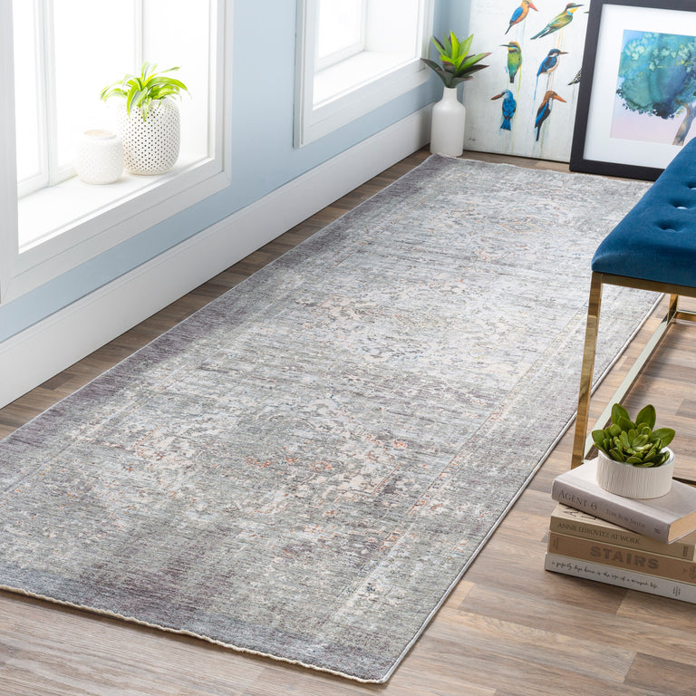 Surya Presidential Traditional Rug - 3 x 8 feet, Medium Gray, PDT2311-338