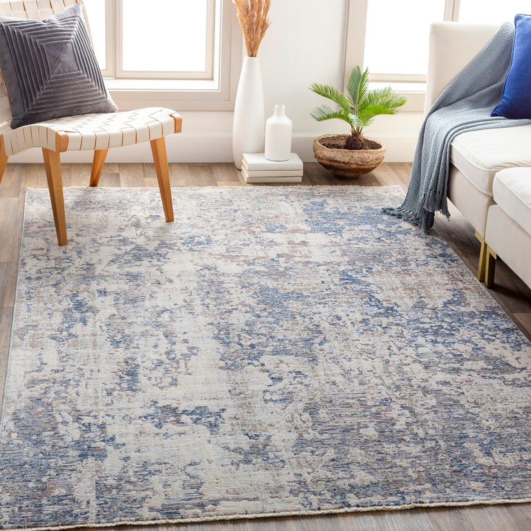 Surya Palazzo Modern Rug - 5 x 8 feet, Navy, PZL2301-582