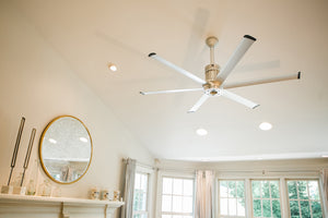 Big Ass Fans i6 72" Ceiling Fan in Brushed Aluminum, Downrod 6", Indoors