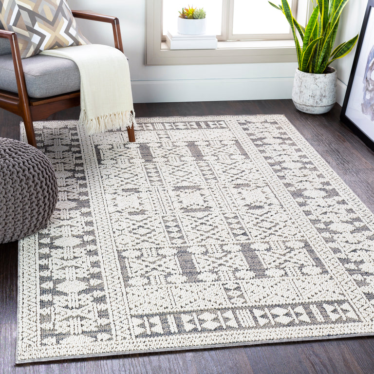 Surya Ariana Global Rug - 5 x 8 feet, White, RIA2305-5373