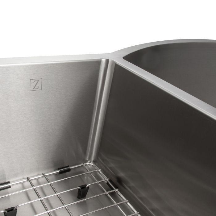 ZLINE Gateway Series 33 Inch Undermount Double Bowl Sink in Stainless Steel SC30D-33-2