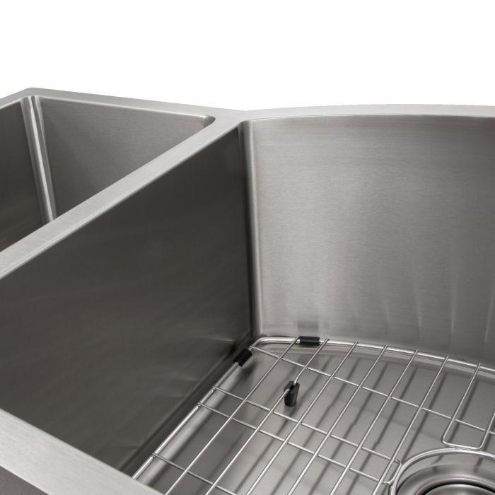 ZLINE Gateway Series 33 Inch Undermount Double Bowl Sink in Stainless Steel SC30D-33-3