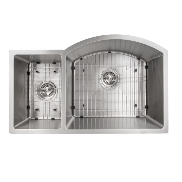 ZLINE Gateway Series 33 Inch Undermount Double Bowl Sink in Stainless Steel SC30D-33-4