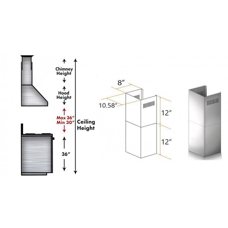 ZLINE Short Kit for 8ft. Ceilings (SK-KF1)