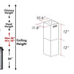 ZLINE Short Kit For Ceilings Under 8 Feet ISLAND (SK-597i)